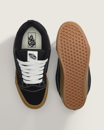 Vans Knu Skool Shoe in Gum Black