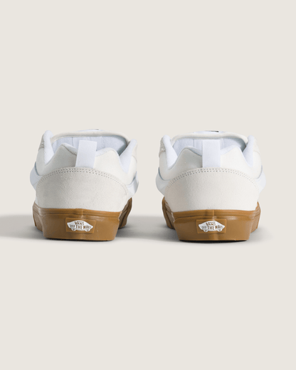Vans Knu Skool Shoe in Blanc De Blanc White