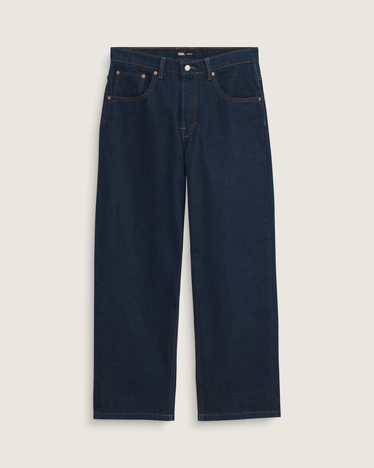 Vans Premium Check-5 Loose Denim Pants in Dark Rinse Blue