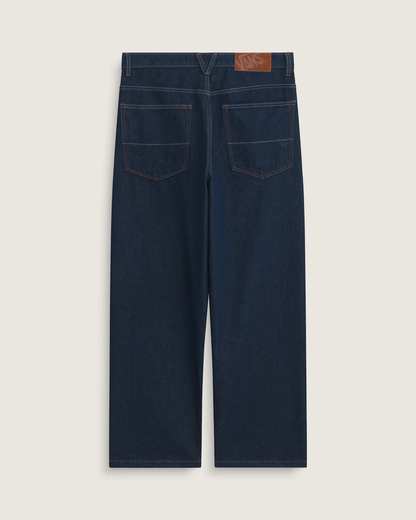 Vans Premium Check-5 Loose Denim Pants in Dark Rinse Blue