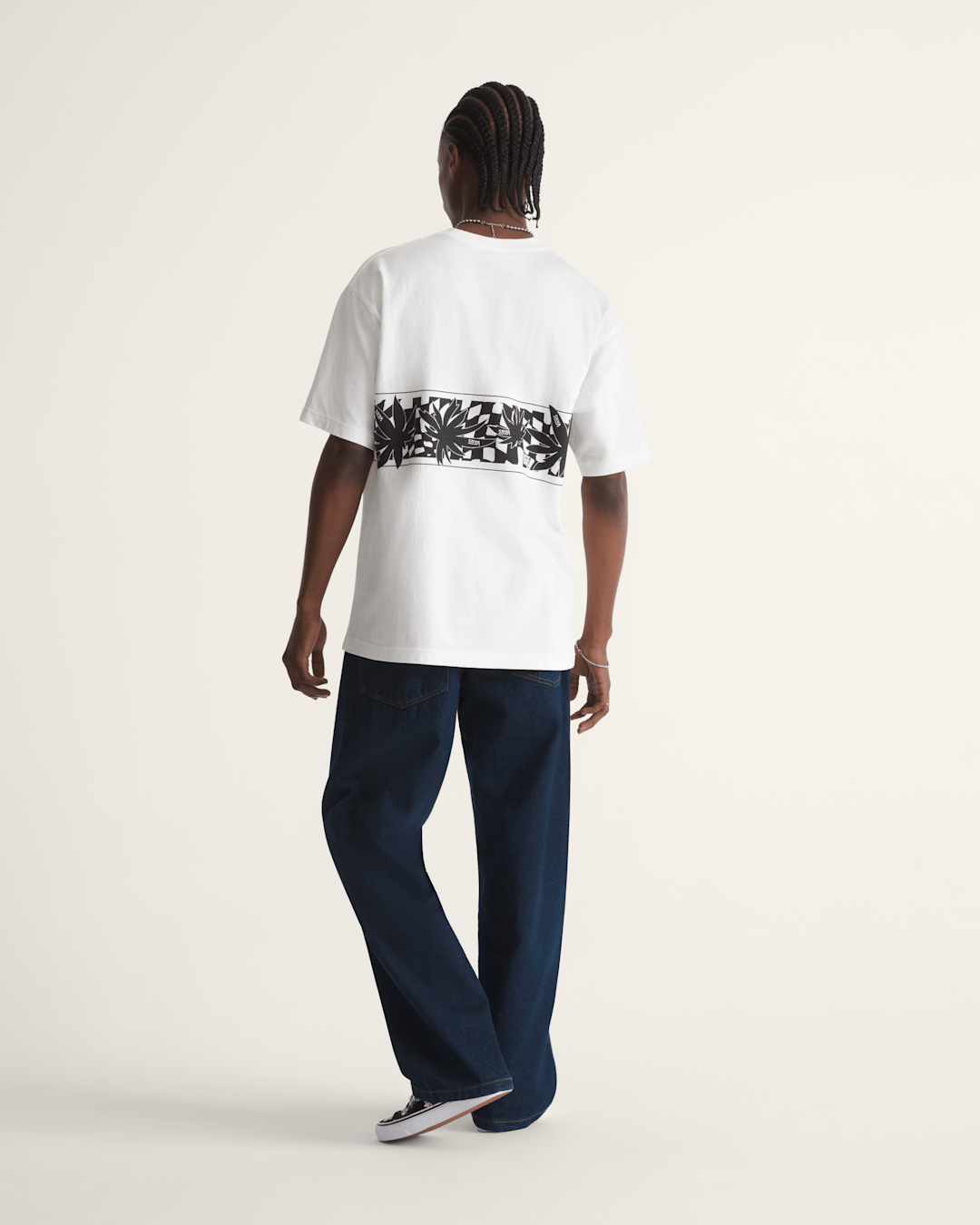 Vans Premium Check-5 Loose Denim Pants in Dark Rinse Blue