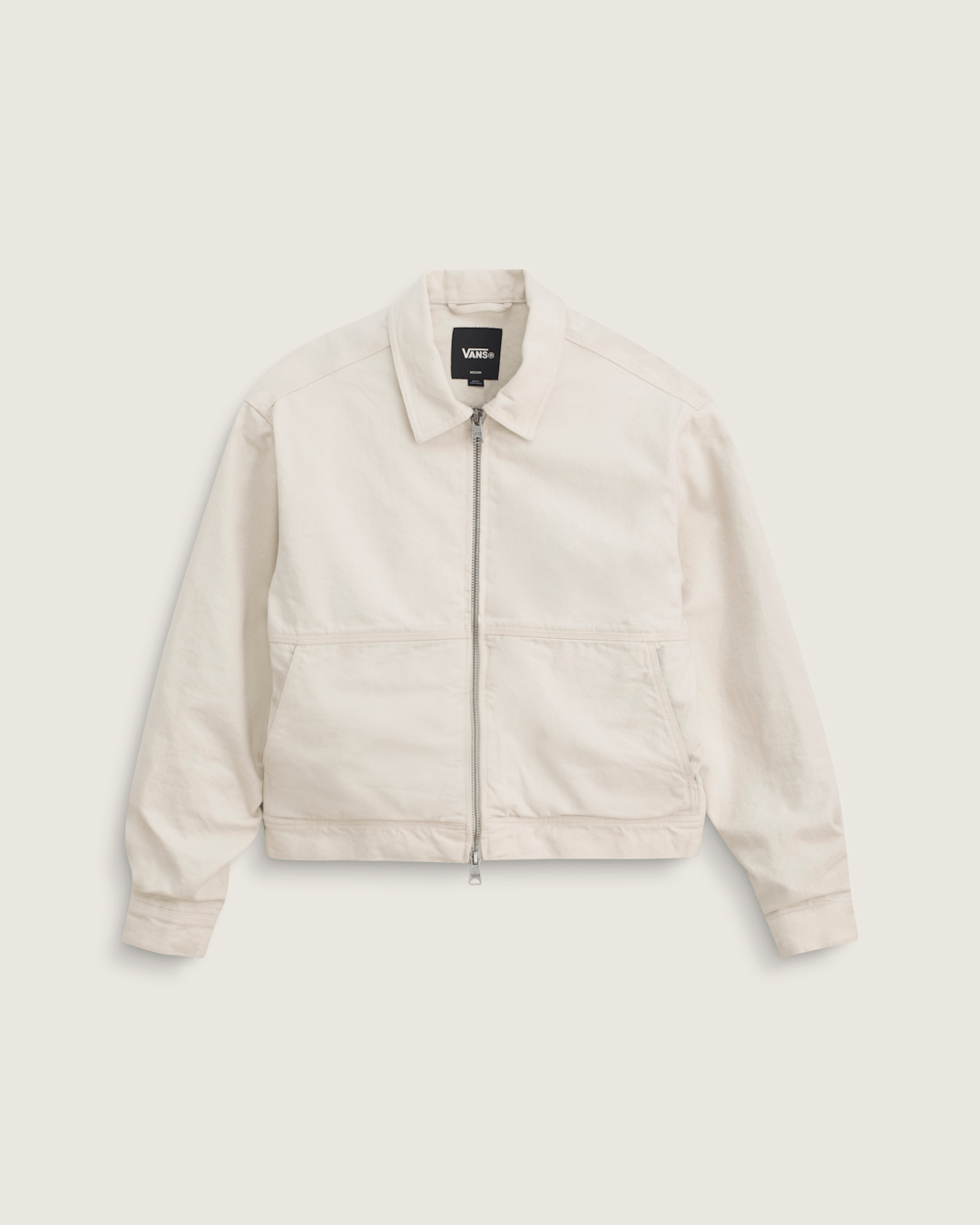 Vans Premium Denim Station Jacket in Natural Seed Beige
