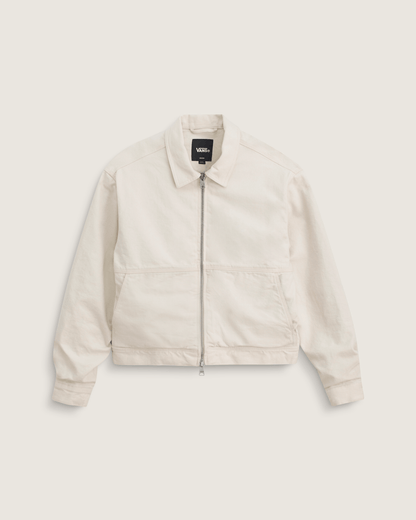 Vans Premium Denim Station Jacket in Natural Seed Beige