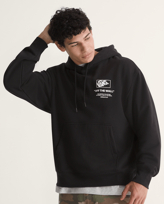 Vans Stacked Hi Pullover Hoodie in Black / White