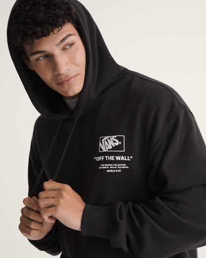 Vans Stacked Hi Pullover Hoodie in Black / White