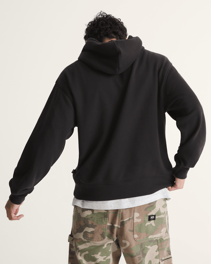 Vans Stretch Logo Pullover Hoodie in Black / White