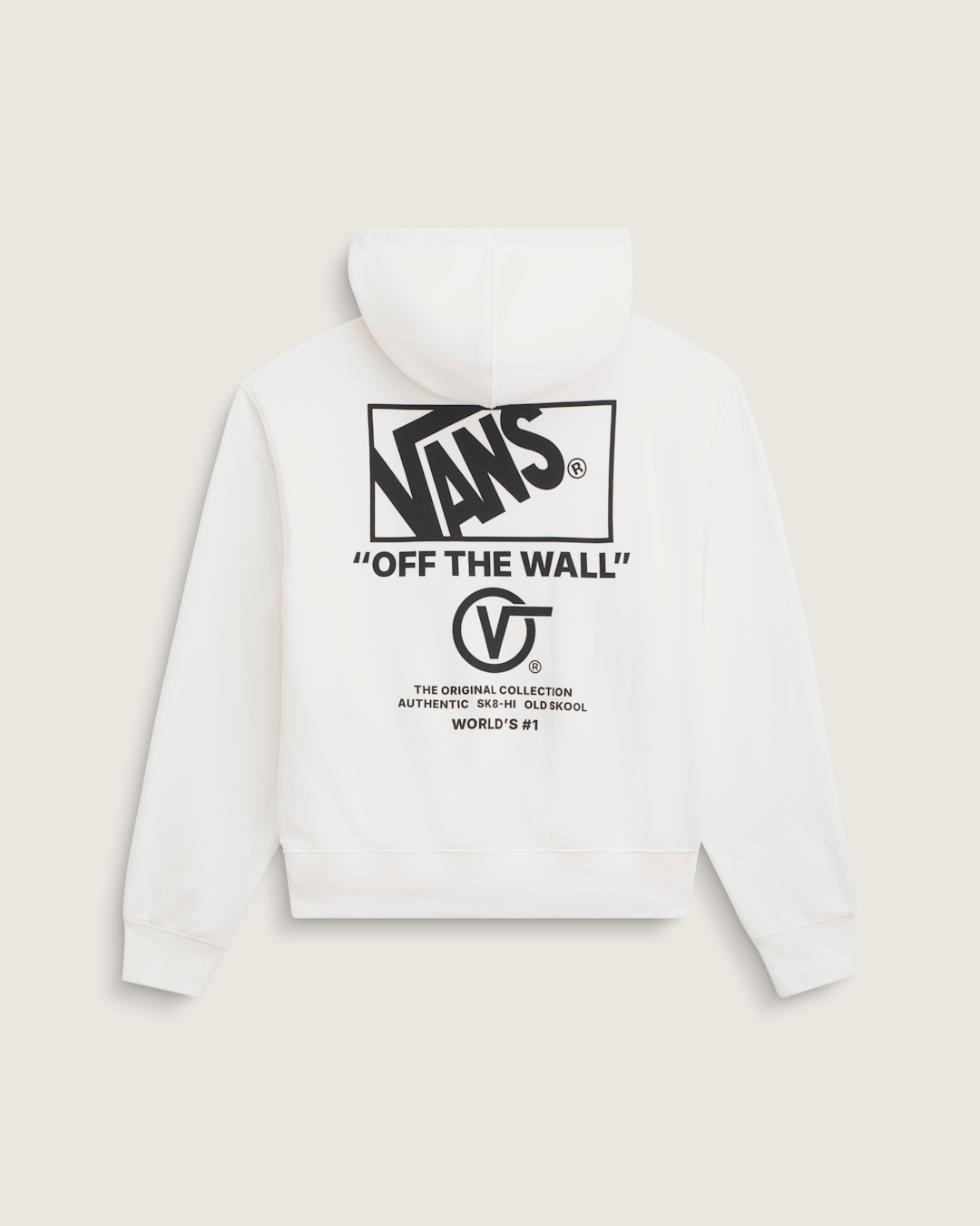 Vans Stacked Hi Pullover Hoodie in Egret White