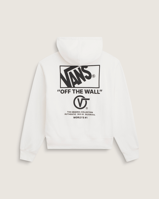 Vans Stacked Hi Pullover Hoodie in Egret White