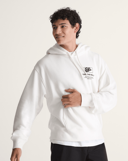 Vans Stacked Hi Pullover Hoodie in Egret White