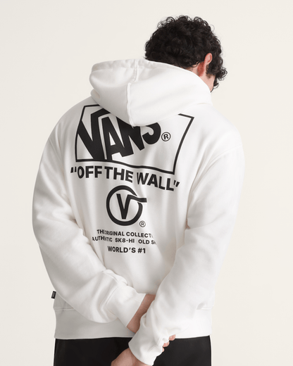 Vans Stacked Hi Pullover Hoodie in Egret White