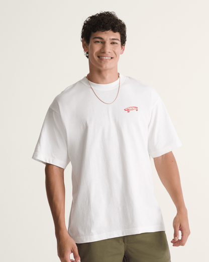 Vans Premium Full Deck T-Shirt in Egret White