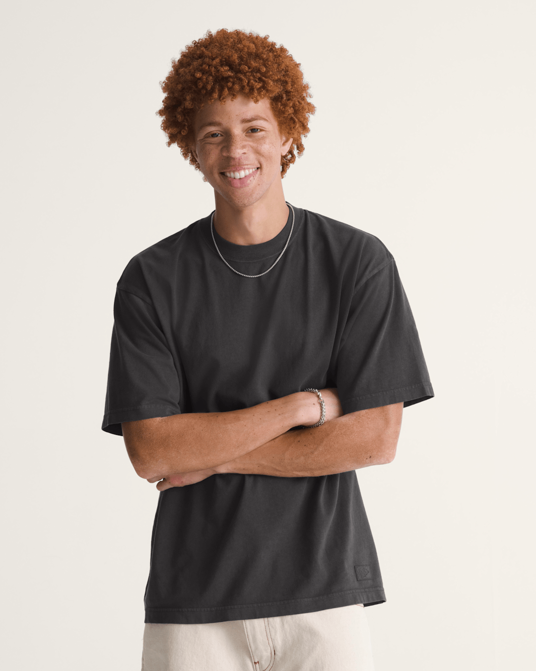 Vans Premium Loose Fit T-Shirt in Faded Black