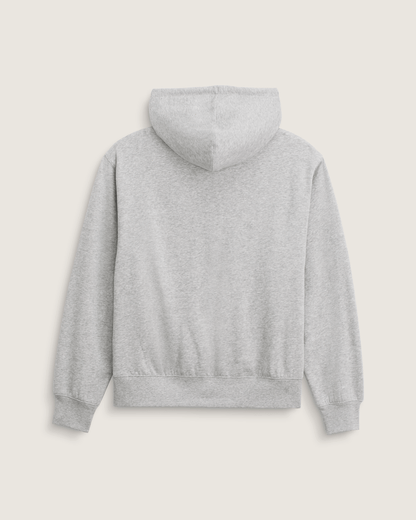 Vans Stretch Logo Zip Hoodie in Cement Heather Grey