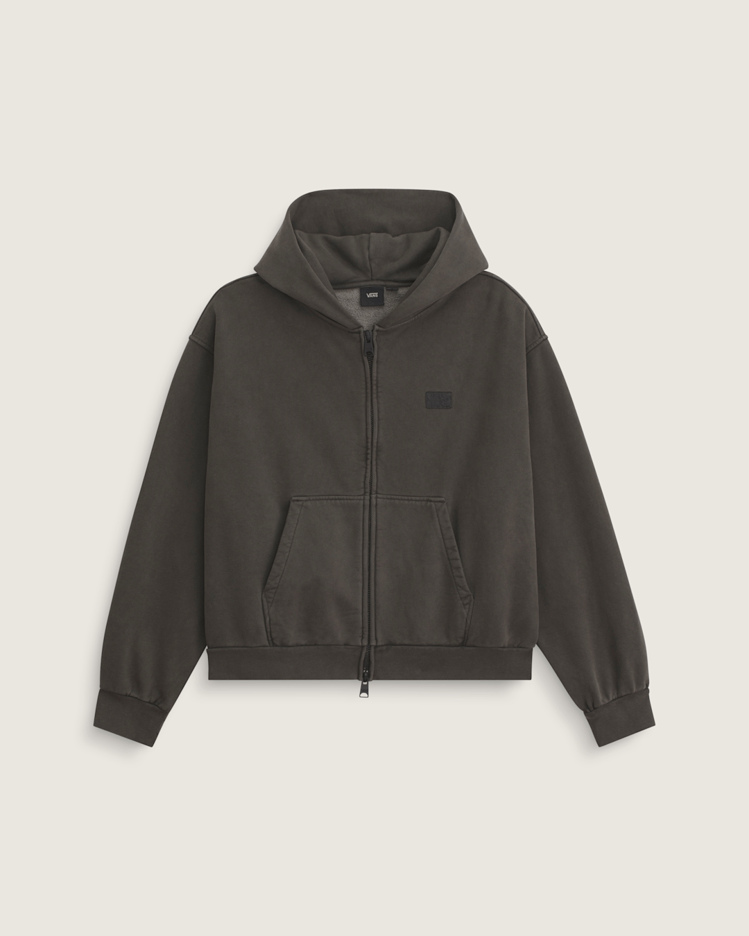 Vans Premium Zip Hoodie in Faded Black