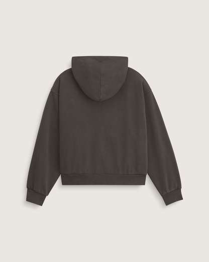 Vans Premium Zip Hoodie in Faded Black