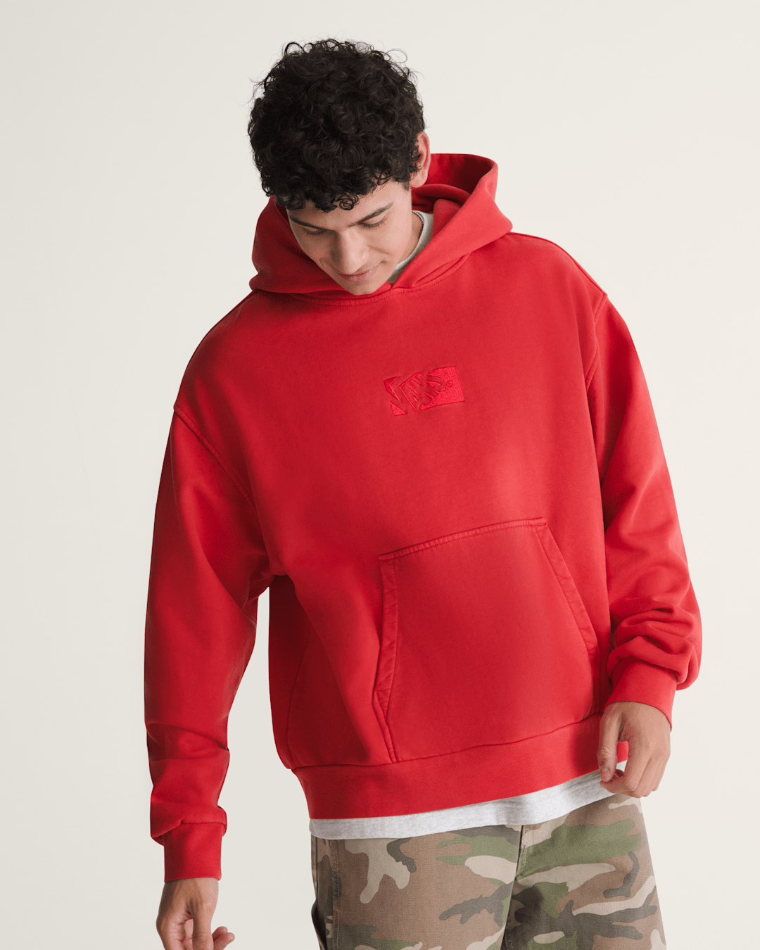 Vans Premium Pullover Hoodie in Crimson Haze Red