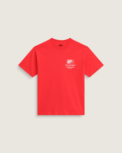 Vans Stockpile T-Shirt in Crimson Haze Red