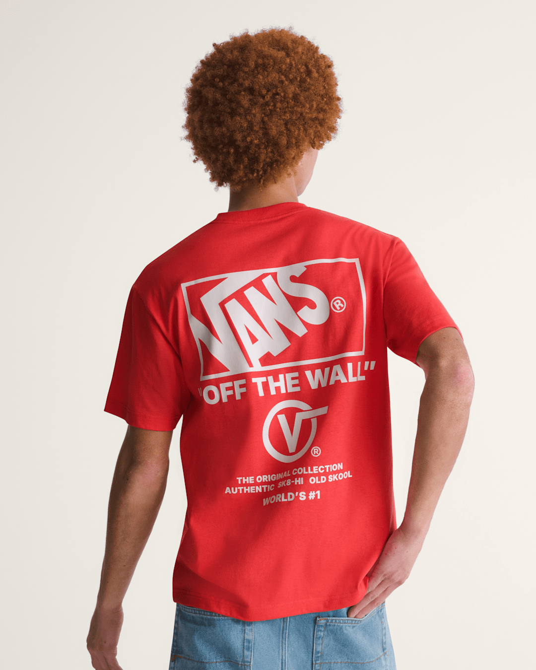 Vans Stockpile T-Shirt in Crimson Haze Red