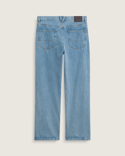 Vans Check-5 Loose Denim Pants in Stonewash Blue
