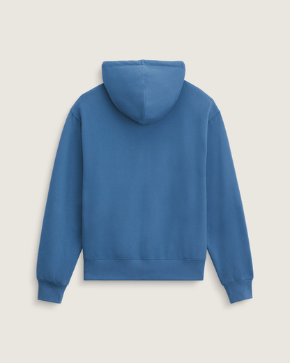 Vans Stretch Logo Zip Hoodie in True Navy Blue