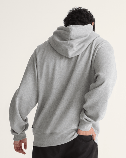 Vans Stretch Logo Pullover Hoodie in Cement Heather Grey