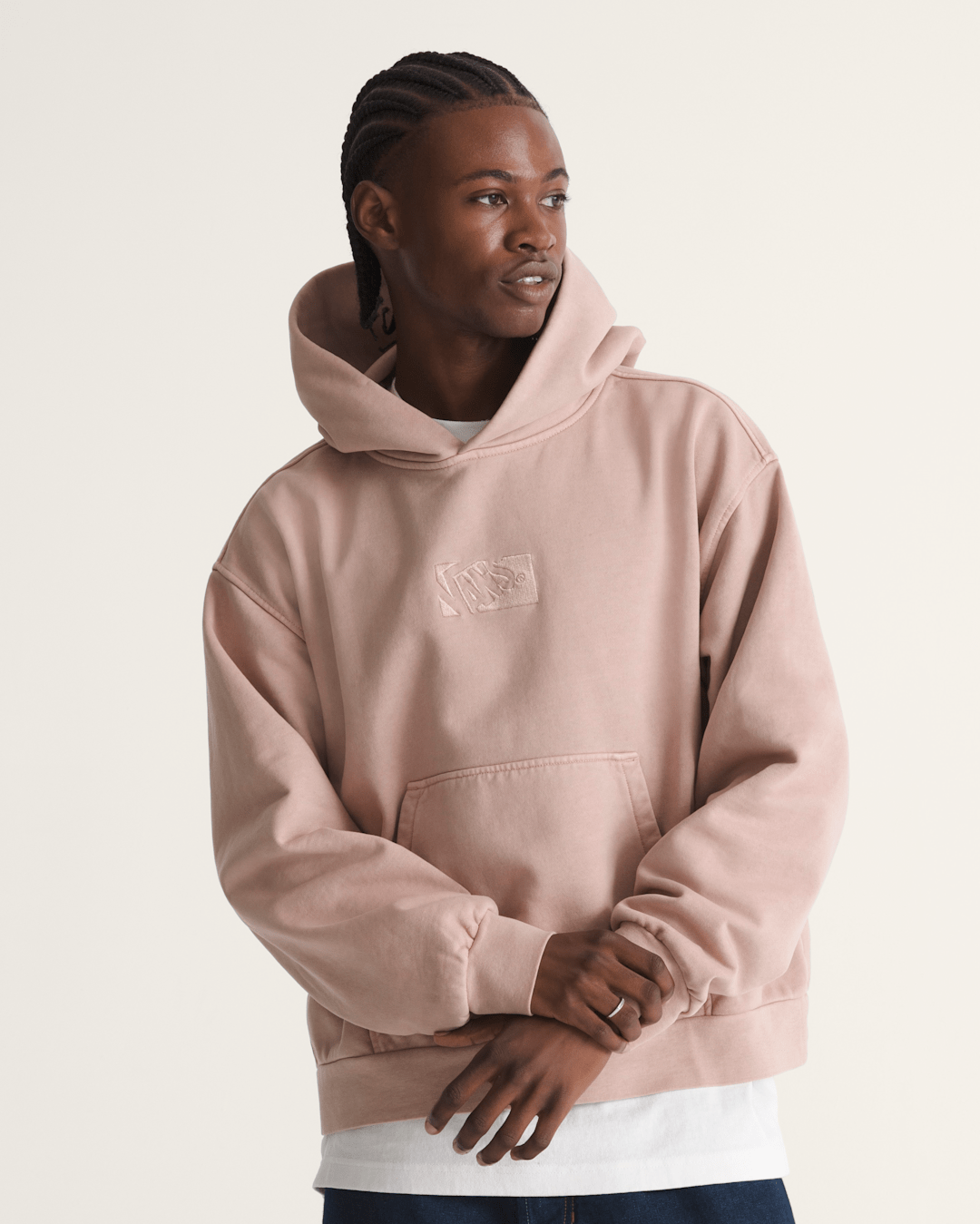 Vans Premium Pullover Hoodie in Warm Taupe Beige