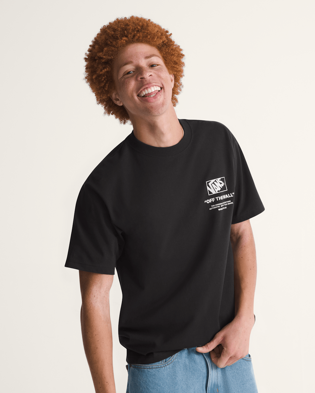 Vans Stockpile T-Shirt in Black / White