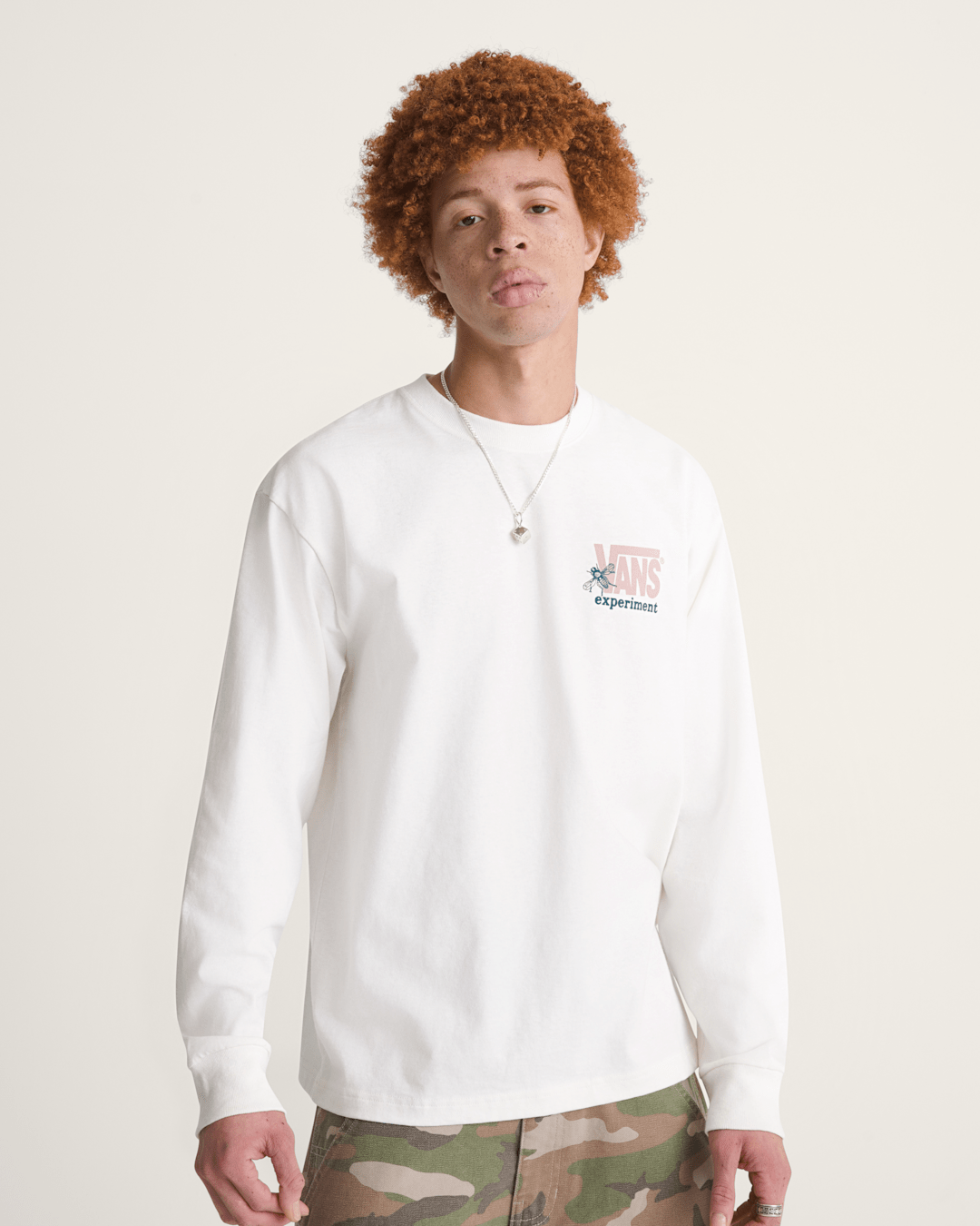 Vans Vans Visions Long Sleeve T-Shirt in Egret White