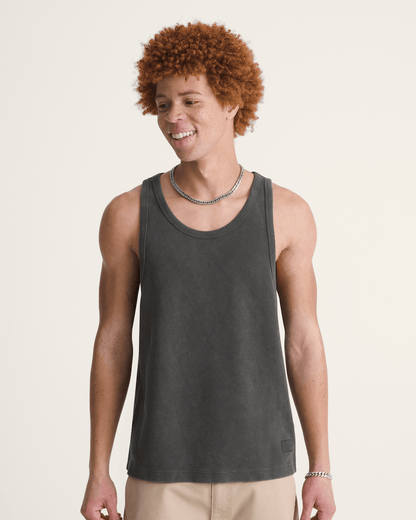 Vans Premium Waffle Tank Top in Faded Black