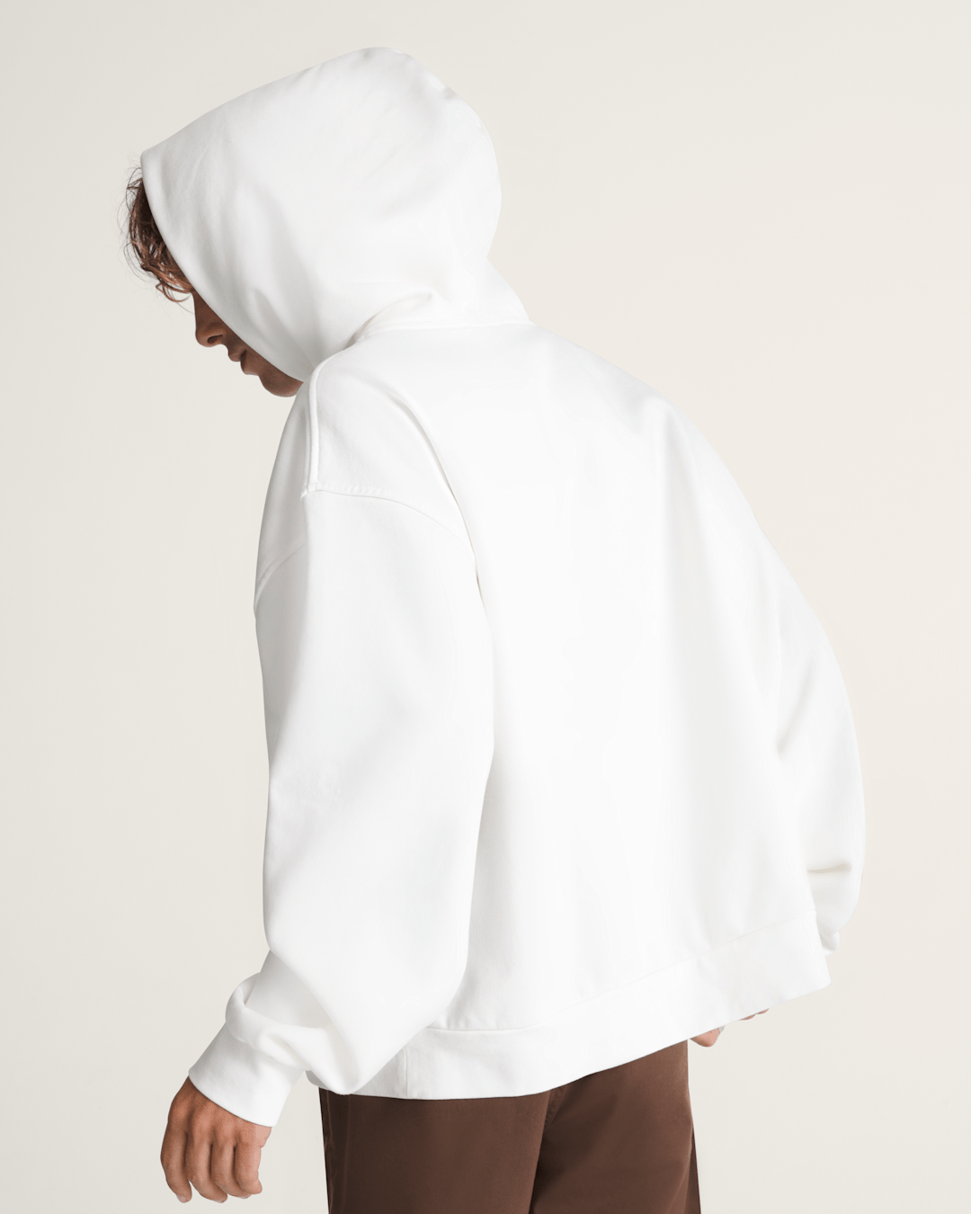 Vans Premium Pullover Hoodie in Egret White
