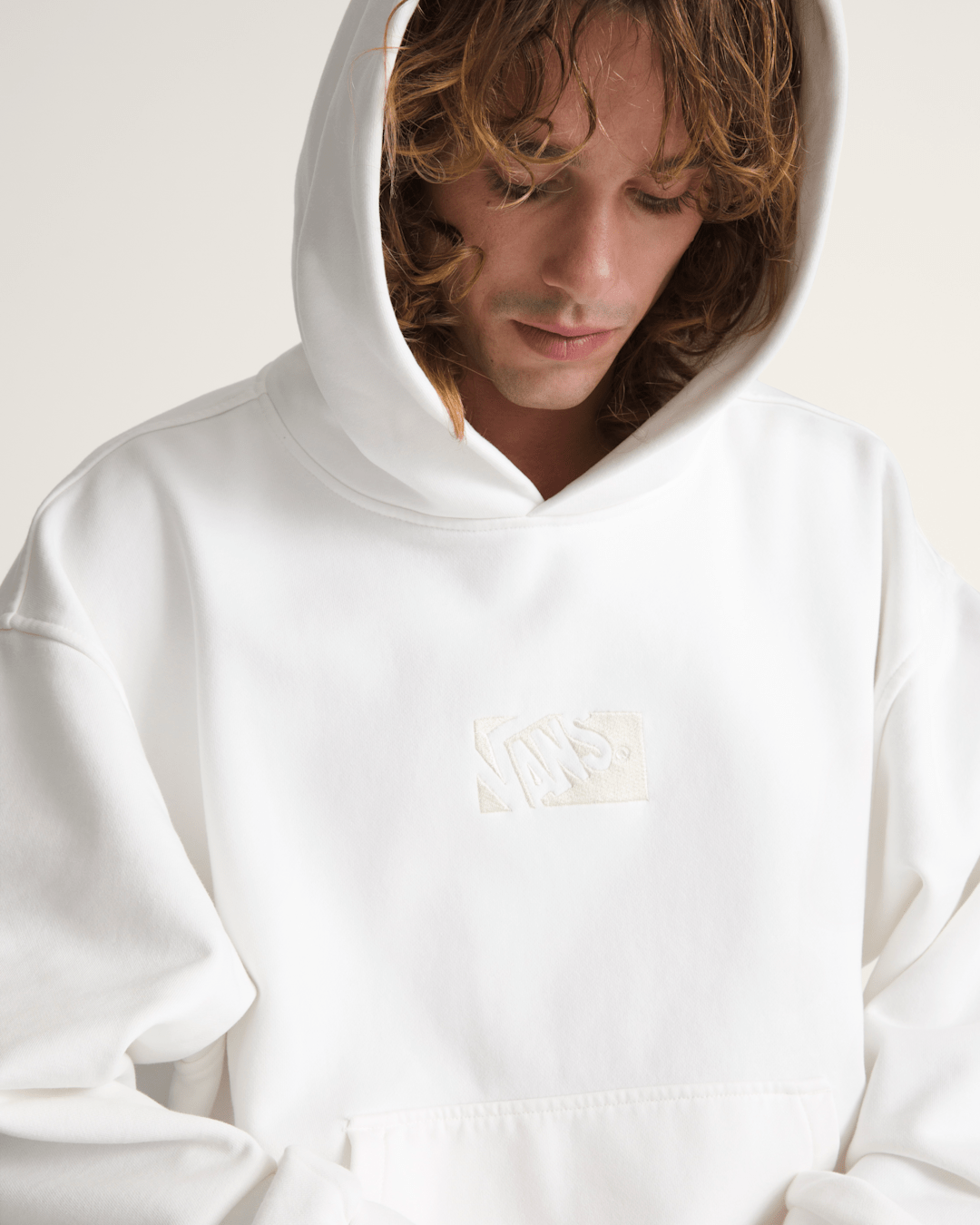 Vans Premium Pullover Hoodie in Egret White
