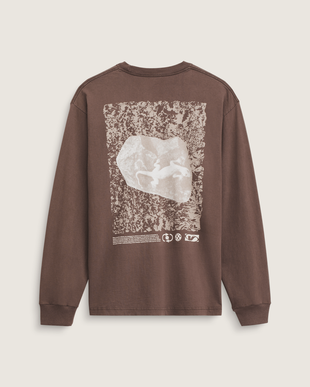 Vans Original Concepts Long Sleeve T-Shirt in Vintage Cocoa Brown
