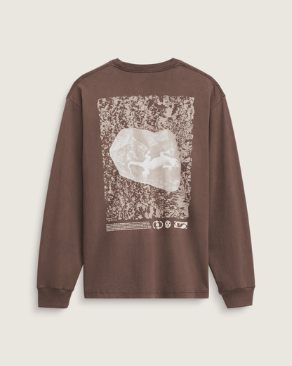 Vans Original Concepts Long Sleeve T-Shirt in Vintage Cocoa Brown