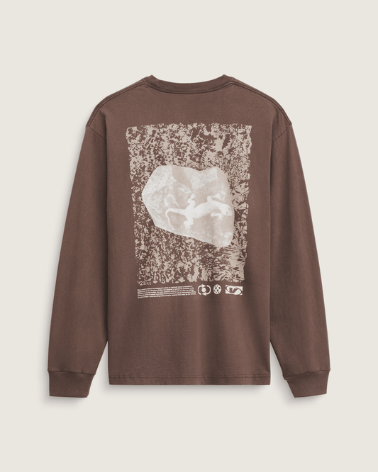 Vans Original Concepts Long Sleeve T-Shirt in Vintage Cocoa Brown