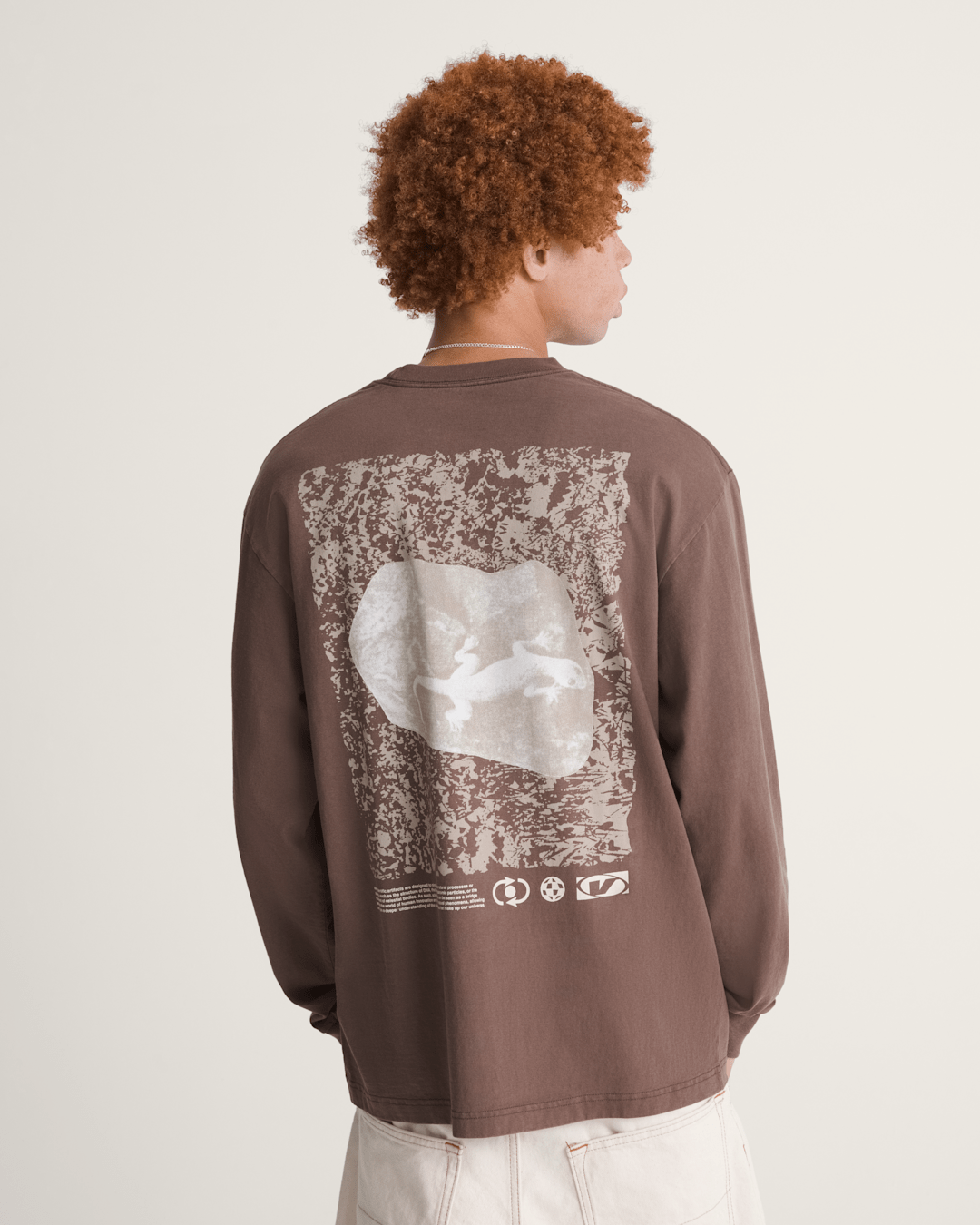 Vans Original Concepts Long Sleeve T-Shirt in Vintage Cocoa Brown