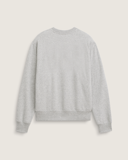 Vans Stretch Logo Crew Sweatshirt in Cement Heather Grey