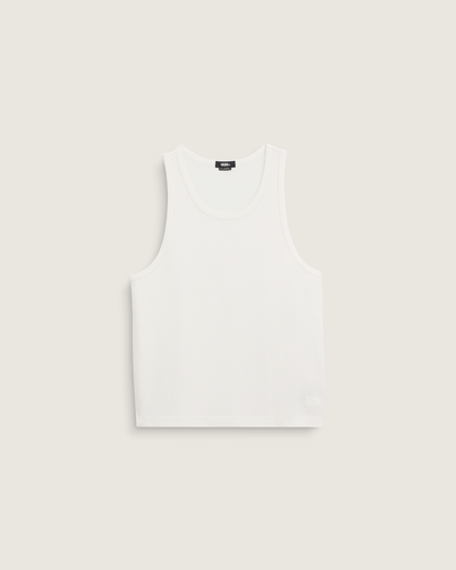 Vans Premium Waffle Tank Top in Egret White