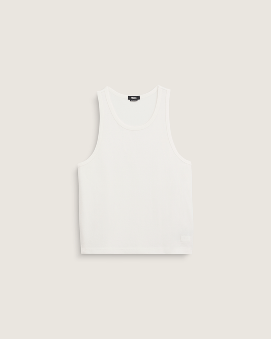 Vans Premium Waffle Tank Top in Egret White