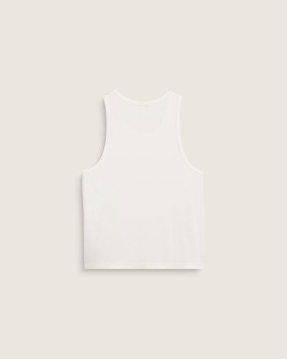 Vans Premium Waffle Tank Top in Egret White