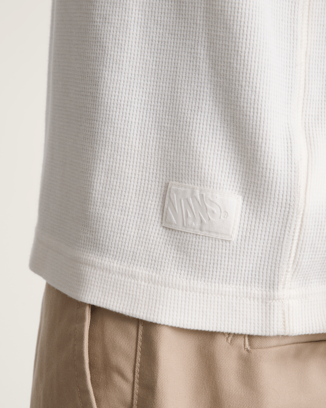 Vans Premium Waffle Tank Top in Egret White