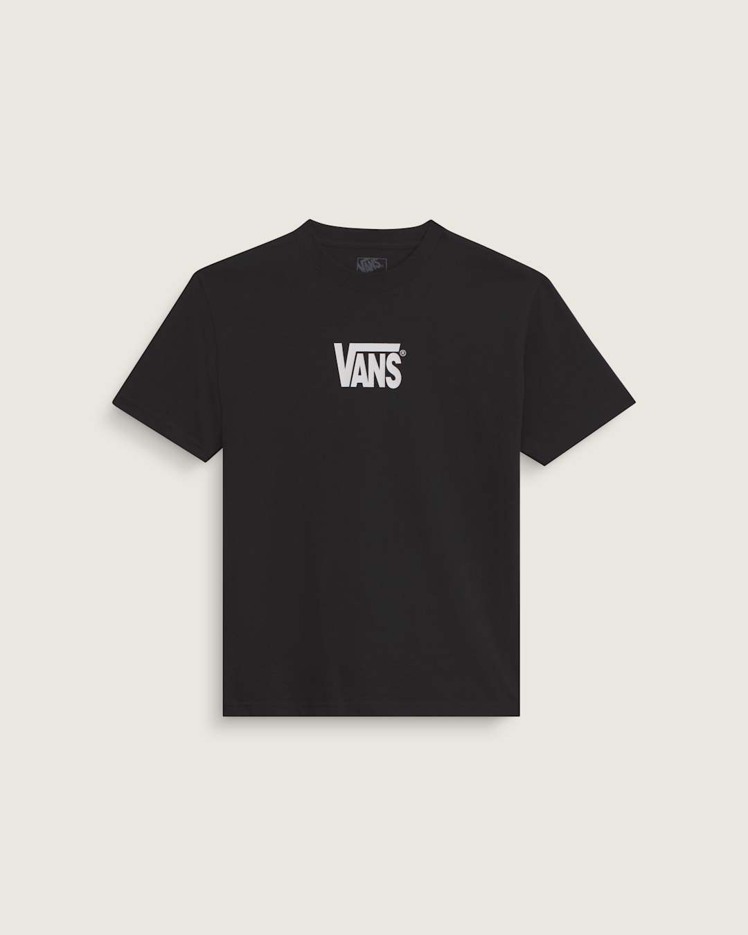 Vans Stretch Logo T-Shirt in Black / White