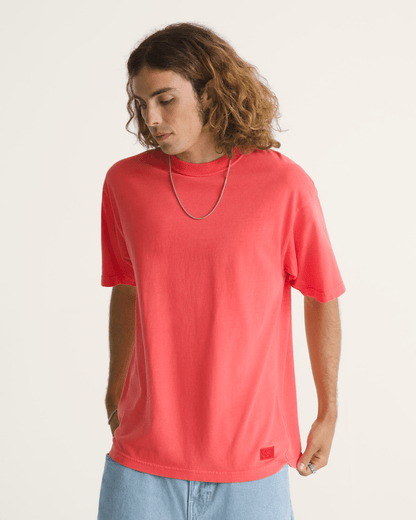 Vans Premium Loose Fit T-Shirt in Crimson Haze Red