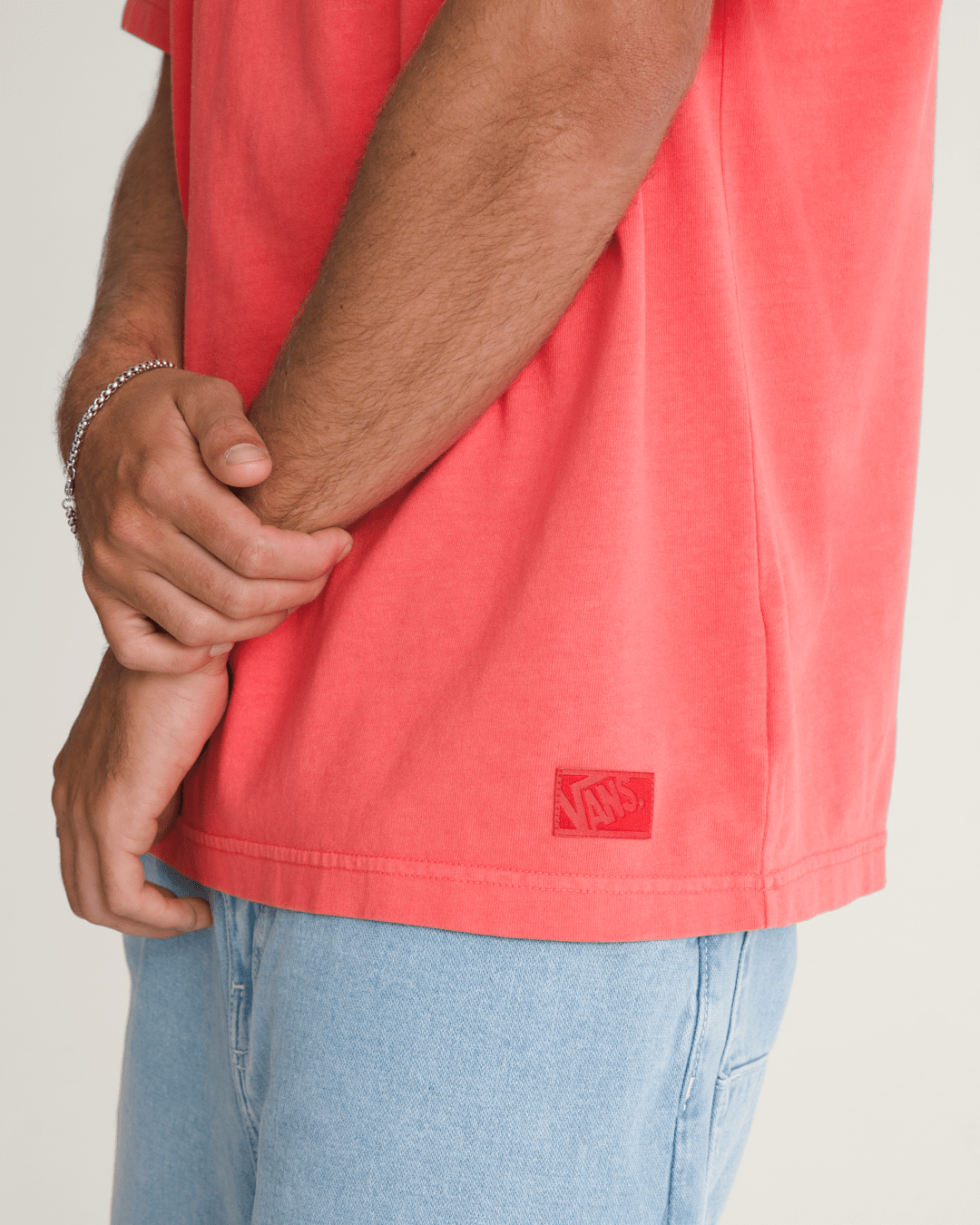 Vans Premium Loose Fit T-Shirt in Crimson Haze Red