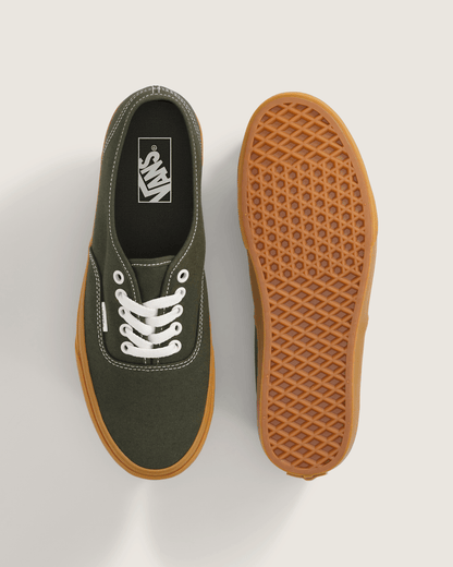 Vans Authentic Shoe in Gum Obsidian Fern Green
