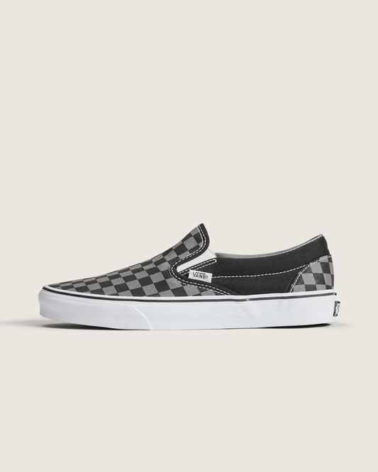 Vans Classic Checkerboard Slip-On Black/Pewter Shoe