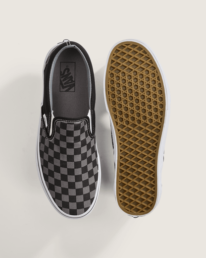 Vans Classic Checkerboard Slip-On Black/Pewter Shoe