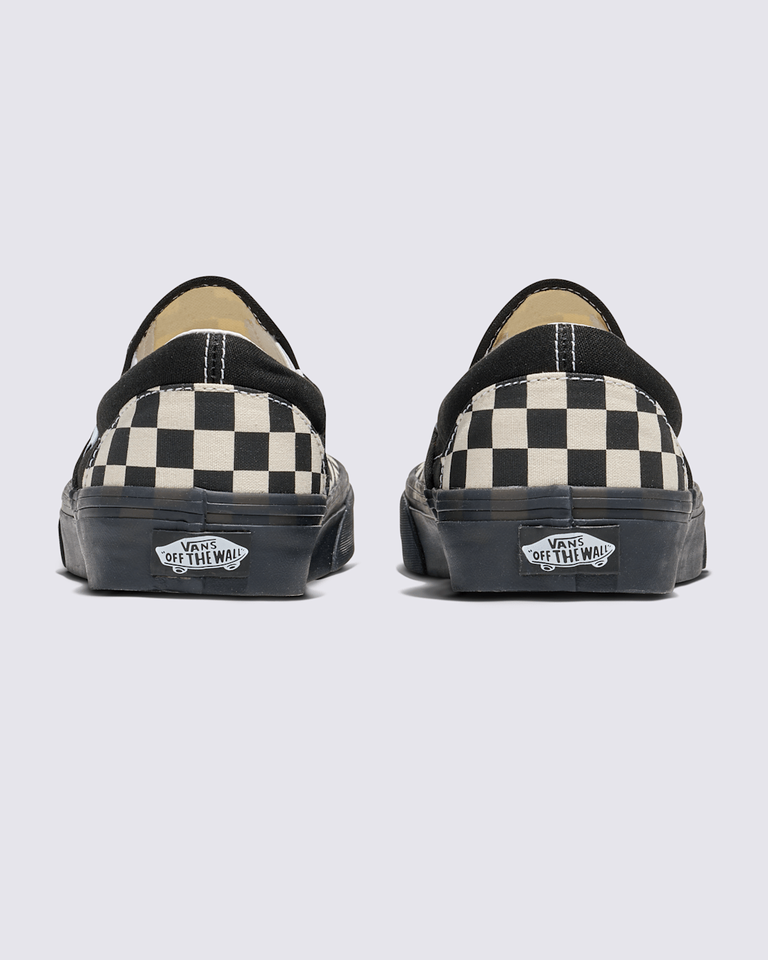 Vans Classic Slip-On Checkerboard Shoe in Checkerboard White / Black