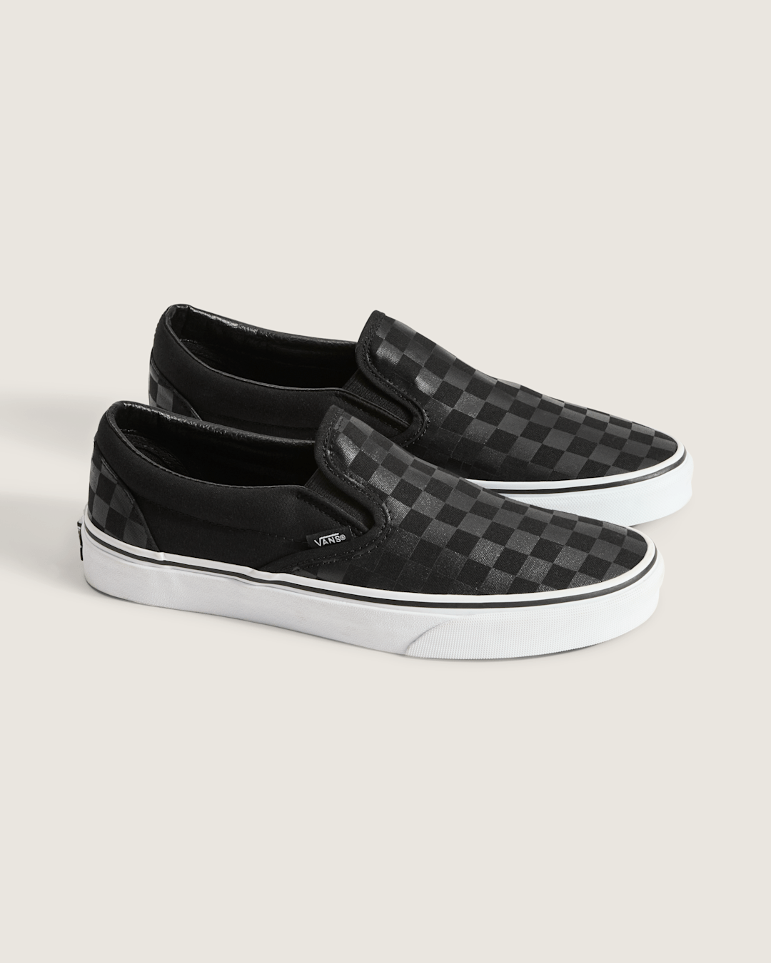 Vans Classic Checkerboard Slip-On Black/Black Shoe
