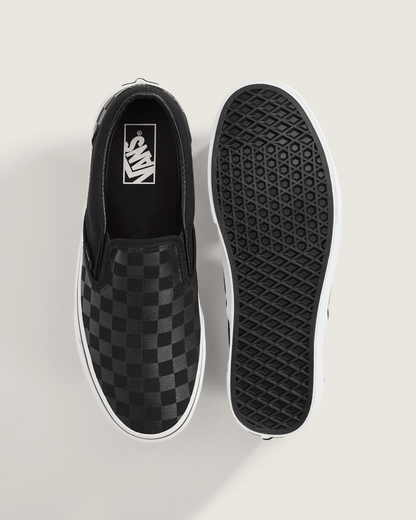 Vans Classic Checkerboard Slip-On Black/Black Shoe