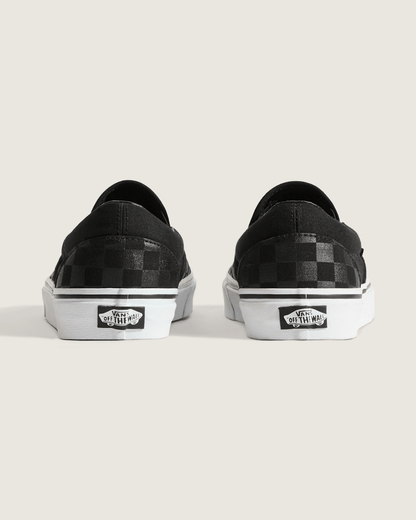 Vans Classic Checkerboard Slip-On Black/Black Shoe